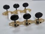 Tarraxa Violão Rubner 150-100s 6 Cordas Latão Fosca Pegas Pretas Ovais - Imagem 4