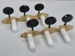 Tarraxa Violão Rubner 150-100s 6 Cordas Latão Fosca Pegas Pretas Ovais - Imagem 2