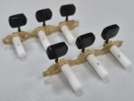 Tarraxa Violão Rubner 150-100s 6 Cordas Latão Fosca Pegas Pretas Retangulares - Imagem 3
