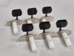 Tarraxa Violão Rubner 150-200s 6 Cordas Niquelada Polida Pegas Pretas Retangulares - Imagem 2