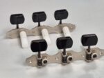 Tarraxa violão Rubner 150-200s 6 Cordas Niquelada Fosca Pegas Pretas Retangulares - Imagem 2