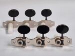 Tarraxa Violão Rubner 150-200s 6 Cordas Niquelada Polida Pegas Pretas Ovais
