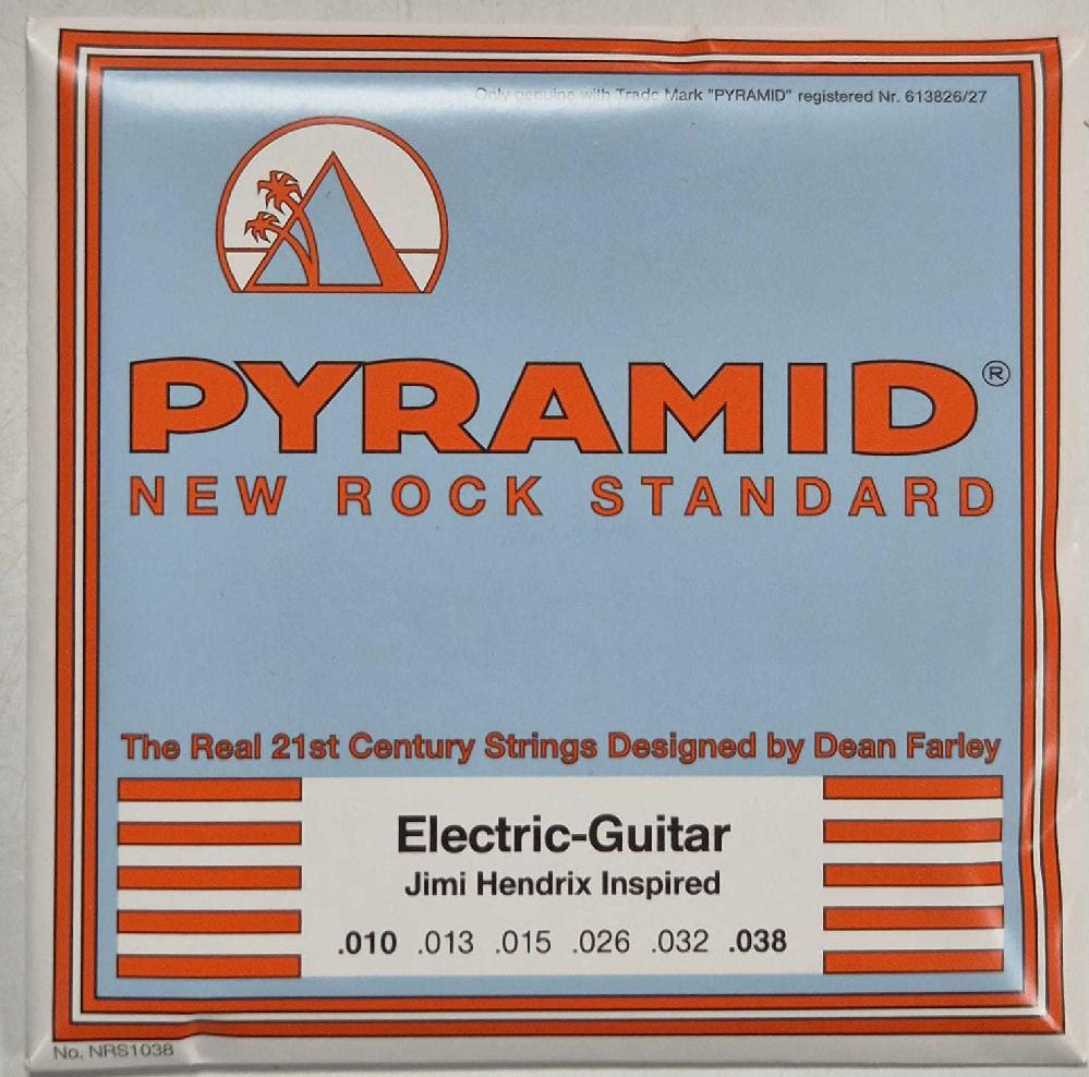 7801878-18828774 Corda Pyramid Guitarra Elétrica New Rock Standard 010-038 (Jimi Hendrix) - Imagem 1