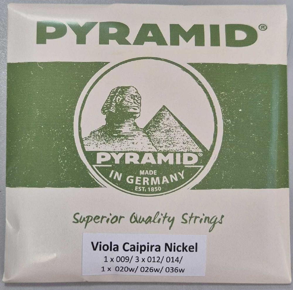 7802037-35352872 Corda Pyramid Viola Caipira Niquel(1x009, 3x012/014 e 1x020/026/036) - Imagem 1
