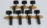 Tarraxa Violão Rubner 150-100 7 Cordas Latão Fosca Pegas Pretas Retangulares - Imagem 3